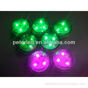 LED diamond submersible light waterproof color change round&flower